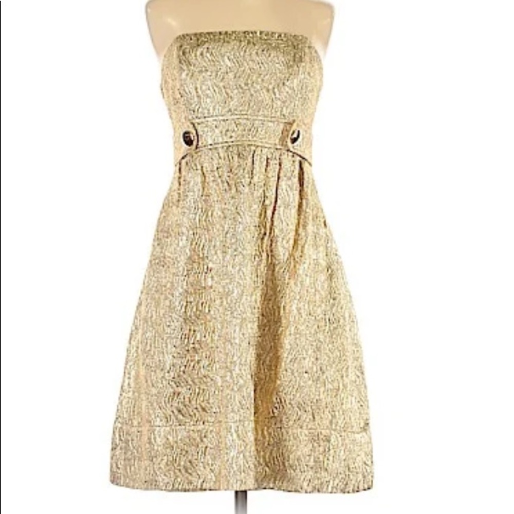 Gorgeous gold Shoshanna dress - size 12